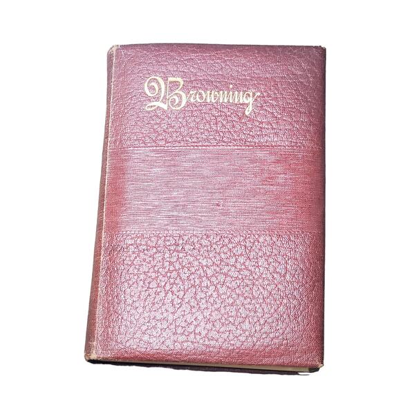 Robert Brownings Selected Poems New York Thomas Y Crowell Co Victorian Leather - Picture 1 of 12